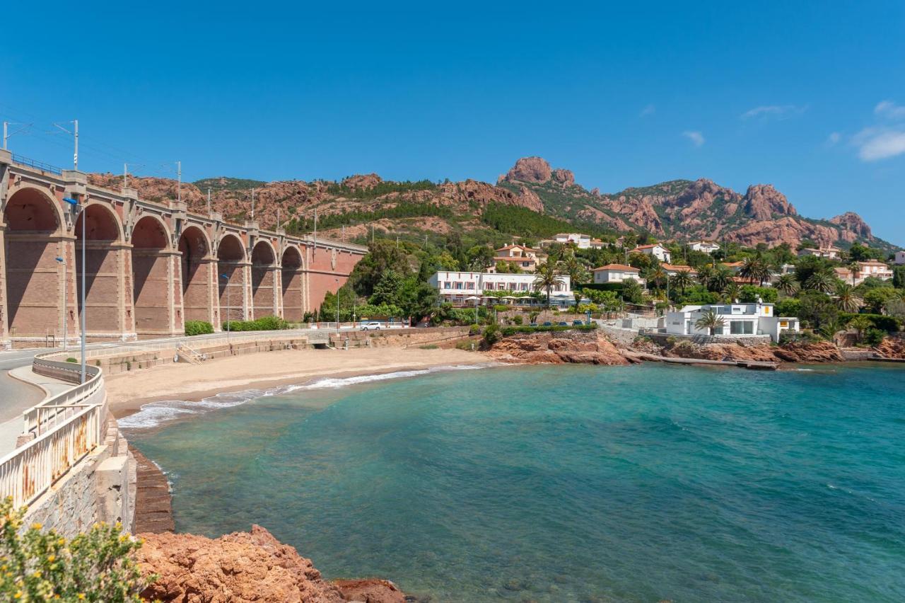 Agay Cap Esterel Le Hameau F2 Clim Plein Sud Dernier Etage Magnifique Vue Mer Saint-Raphaël Exteriör bild